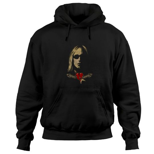 Tom Petty & The Heartbreakers Ladies Hoodies: Shades  Logo