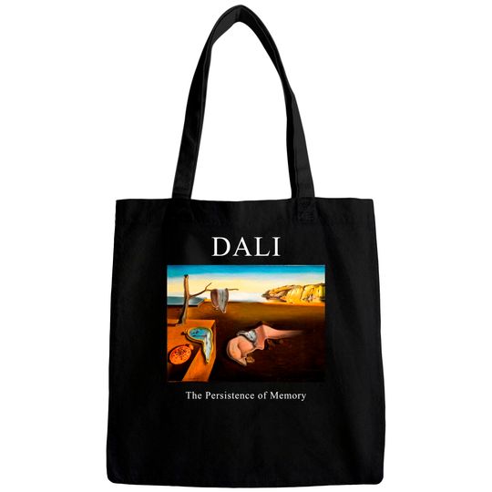 Discover Dali The Persistence of Memory Shirt -art shirt,art clothing,aesthetic shirt,aesthetic clothing,salvador dali shirt,dali tshirt,dali Bags