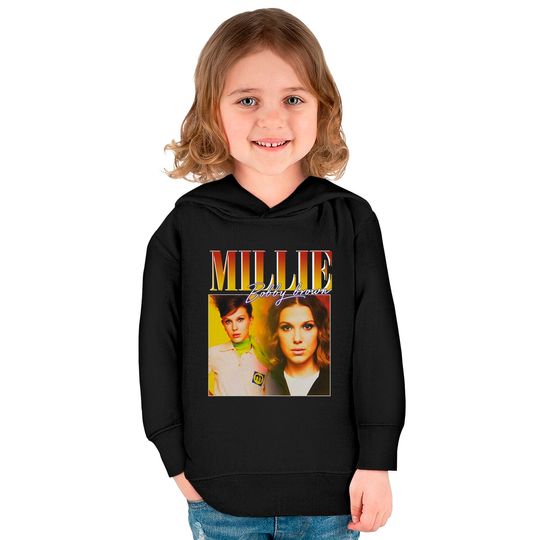 Millie Bobby Brown Kids Pullover Hoodies Vintage design, Millie Bobby Brown Retro Unisex Shirt