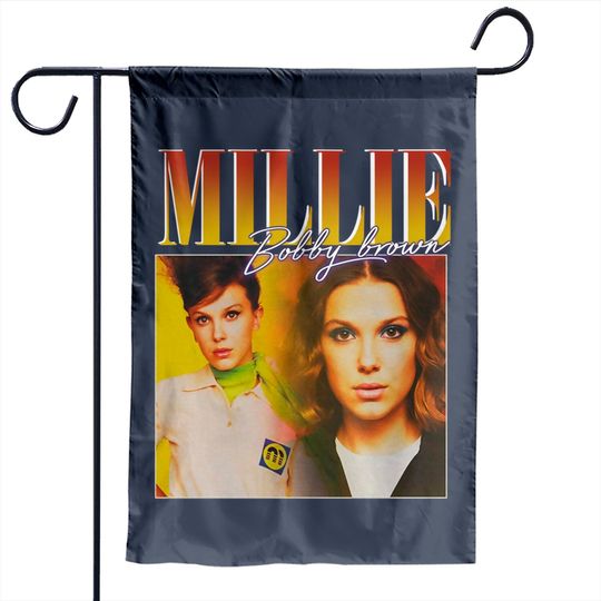 Discover Millie Bobby Brown Garden Flags Vintage design, Millie Bobby Brown Retro Unisex Garden Flag