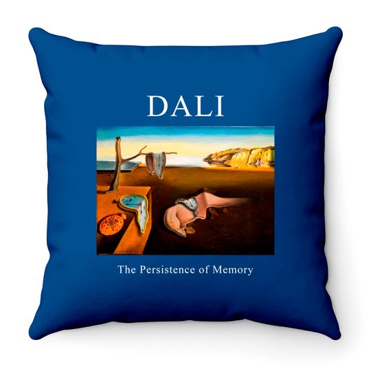Discover Dali The Persistence of Memory Throw Pillow -art Throw Pillow,art clothing,aesthetic Throw Pillow,aesthetic clothing,salvador dali Throw Pillow,dali Throw Pillow,dali Throw Pillows