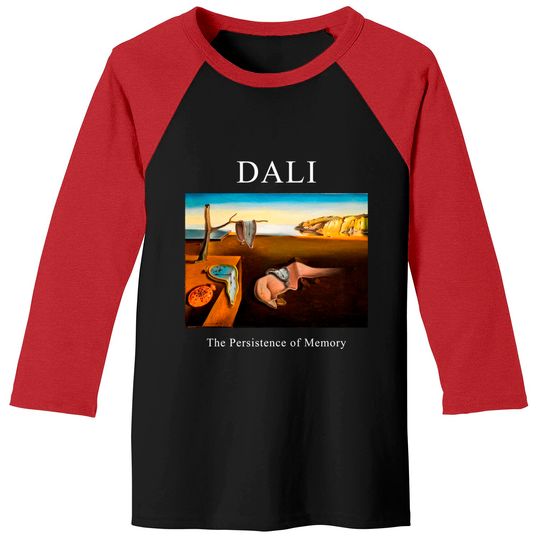 Discover Dali The Persistence of Memory Shirt -art shirt,art clothing,aesthetic shirt,aesthetic clothing,salvador dali shirt,dali tshirt,dali Baseball Tees