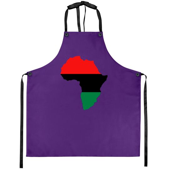 Red, Black & Green Africa Flag Aprons