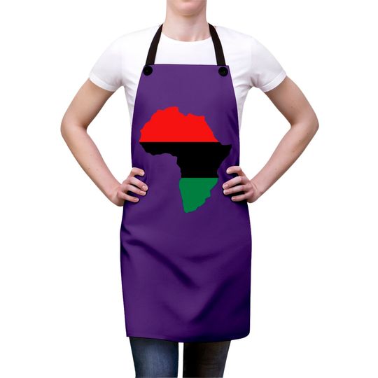 Red, Black & Green Africa Flag Aprons