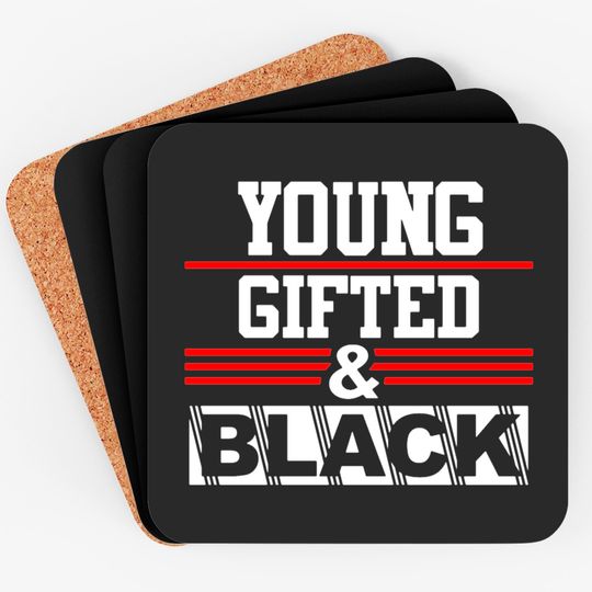 Young Gifted & Black Juneteenth History Month Coasters