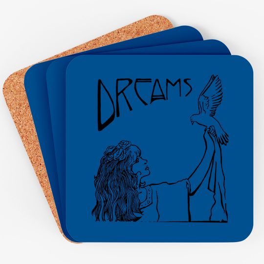 Stevie Nicks Dreams Art Nouveau Style Fleetwood Mac Coasters