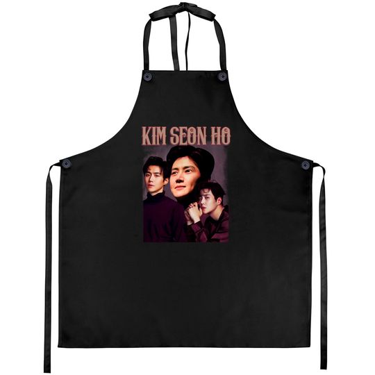 Vintage Kim Seon Ho Apron Merchandise Bootleg Movie Television Series South Korean Aprons ClassicRetro Graphic Unisex Sweatshirt Hoodie NZ89
