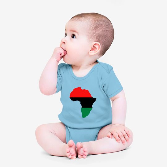 Red, Black & Green Africa Flag Onesies