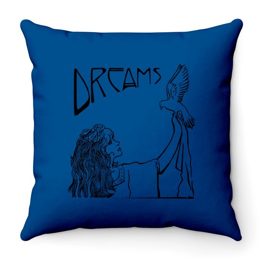 Stevie Nicks Dreams Art Nouveau Style Fleetwood Mac Throw Pillows