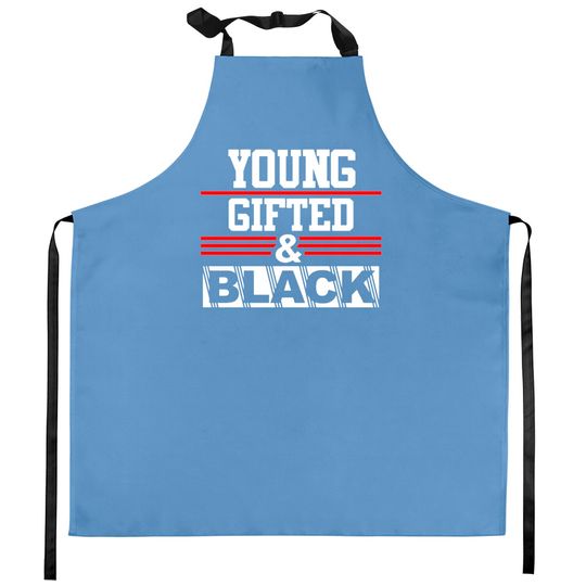 Discover Young Gifted & Black Juneteenth History Month Kitchen Aprons