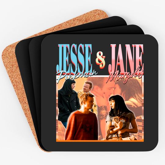 RETRO Jesse Pinkman jane Margolis, Couple Coasters,Vintage Jesse Pinkman Coasters Retro | Breaking Bad Coasters