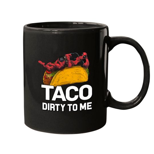 Marvel Deadpool Taco Dirty to Me Racerback Mugs