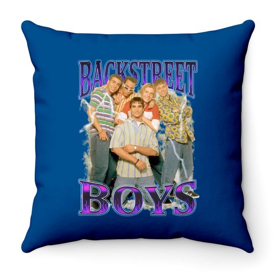 Backstreet Boys Throw Pillows, Vintage 90s Music Throw Pillows