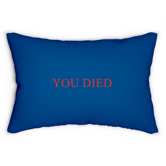 YOU DIED Bloodborne Dark Souls Lumbar Pillows