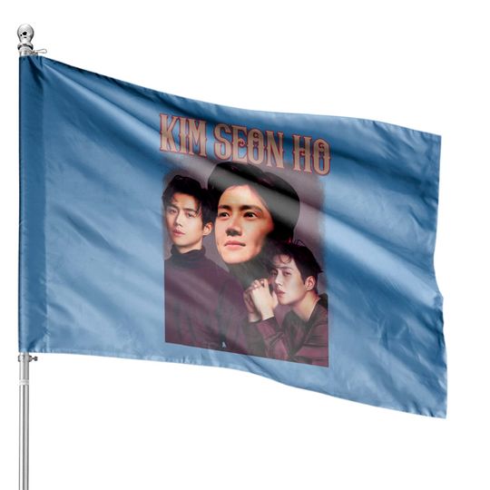 Vintage Kim Seon Ho House Flag Merchandise Bootleg Movie Television Series South Korean House Flags ClassicRetro Graphic Unisex Sweatshirt Hoodie NZ89