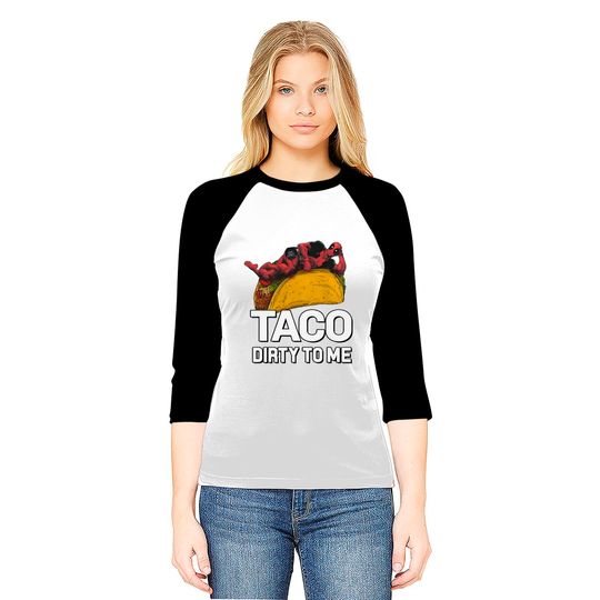 Marvel Deadpool Taco Dirty to Me Racerback Baseball Tees