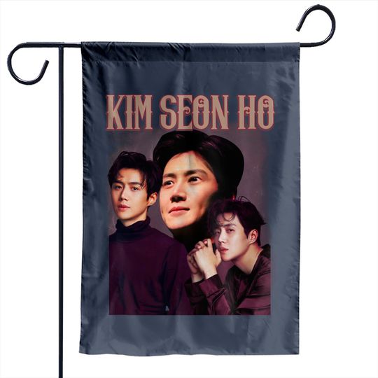 Vintage Kim Seon Ho Garden Flag Merchandise Bootleg Movie Television Series South Korean Garden Flags ClassicRetro Graphic Unisex Sweatshirt Hoodie NZ89