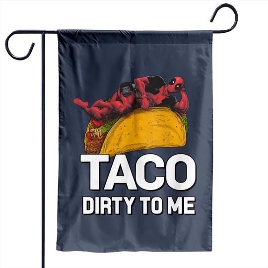 Marvel Deadpool Taco Dirty to Me Racerback Garden Flags
