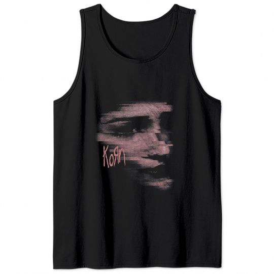 Korn Chopped Face Band Logo Tank Tops