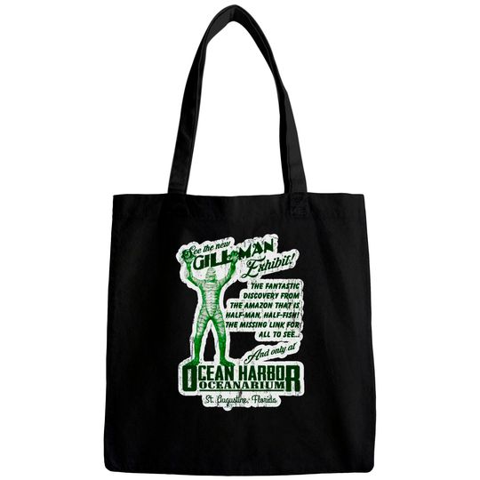 Ocean Harbor Oceanarium, distressed - The Creature From The Black Lagoon - Bags