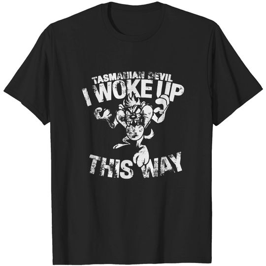 Looney Tunes Taz Woke Up This Way T-Shirt, Funny Taz Shirt Fan Gifts, Tasmanian Devil Shirt, Cartoon Vintage Shirt, Taz Vintage Shirt