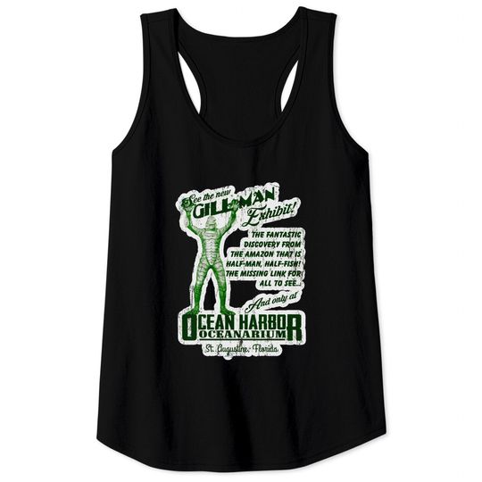 Ocean Harbor Oceanarium, distressed - The Creature From The Black Lagoon - Tank Tops