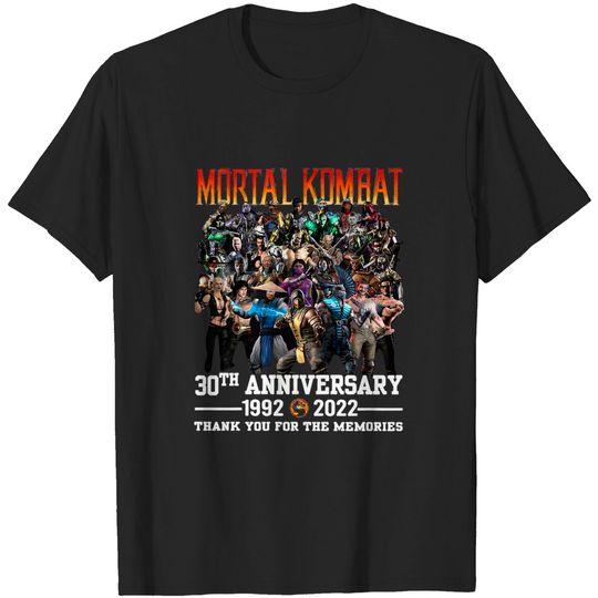 Mortal Kombat 30th Anniversary 1992-2022 T-Shirt, Mortal Kombat Shirt Fan Gifts, Mortal Kombat Movie Shirt