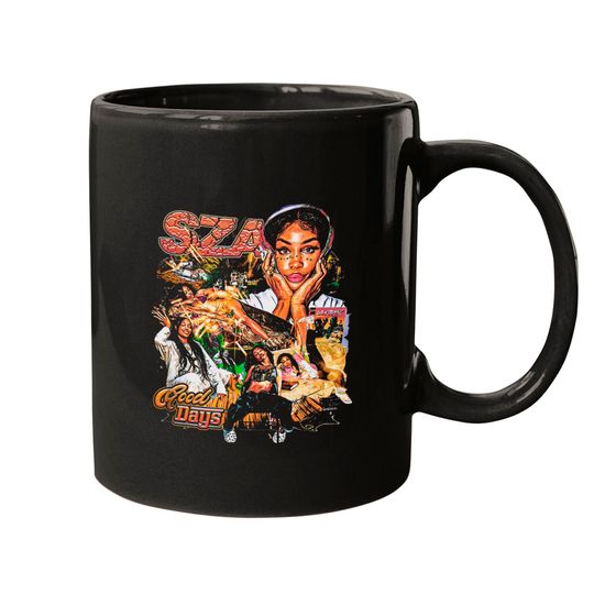 SZA Mug, SZA Printed Graphic Mug, Sza Good Days Mugs, RAP Hip-hop Mugs, Vintage Mug