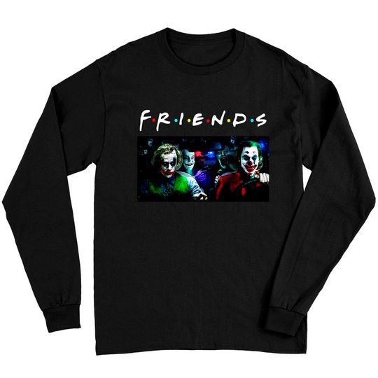 Discover Joker Friends Long Sleeves Funny Joker Shirt Fan Gifts, Friend Shirt, Joker Heath Ledger Joaquin Phoenix Jared Leto Shirt