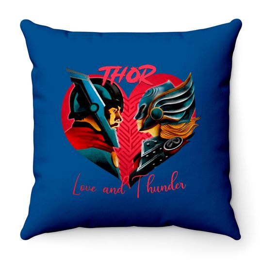 Thor Love And Thunder Throw Pillows