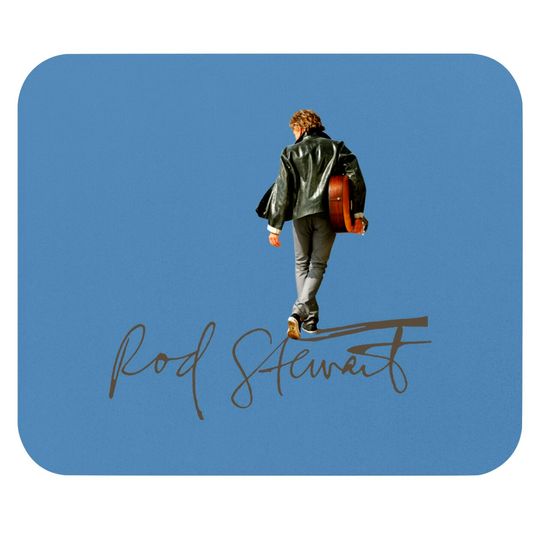 Discover Rock And Pop Star Rod Stewart Signature Mouse Pads, Rod Stewart Mouse Pad Fan Gift, Rod Stewart Gift, Rod Stewart Vintage Mouse Pad
