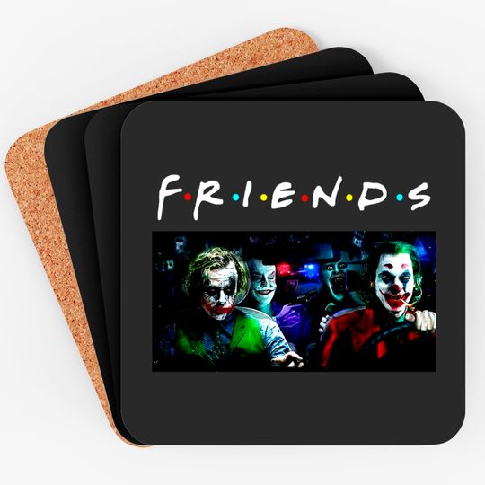 Joker Friends Coasters Funny Joker Coaster Fan Gifts, Friend Coaster, Joker Heath Ledger Joaquin Phoenix Jared Leto Coaster