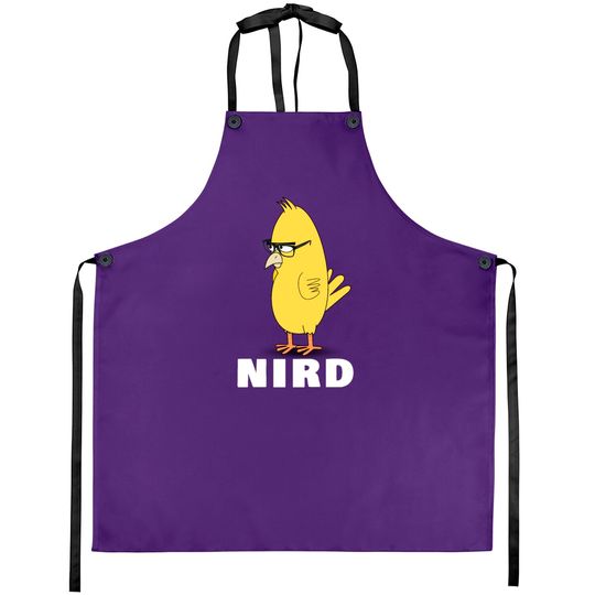 Nird Bird Nerd Funny Nerd Aprons