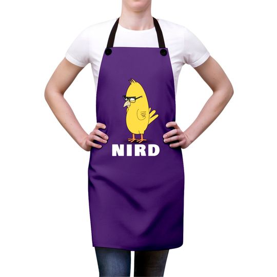 Nird Bird Nerd Funny Nerd Aprons