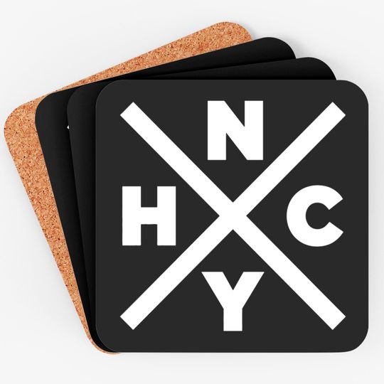 New York Hardcore Nyhc 1980 1990 Black Coasters