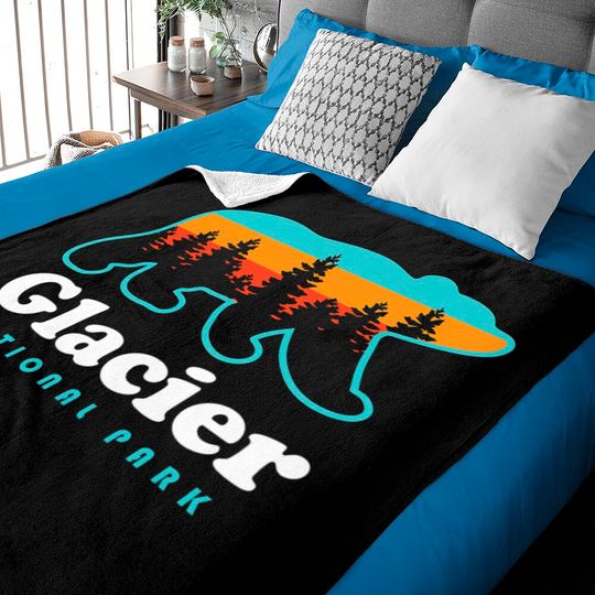 Discover Glacier National Park Baby Blankets