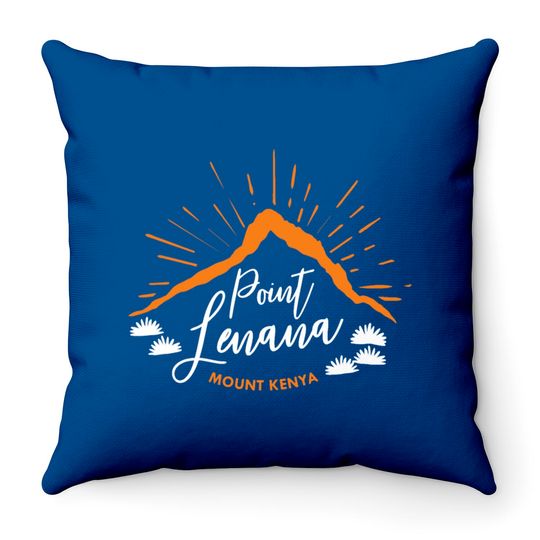 Point Lenana - Mount Kenya Throw Pillows