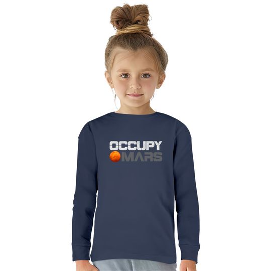 Occupy Mars Shirt  Kids Long Sleeve T-Shirts