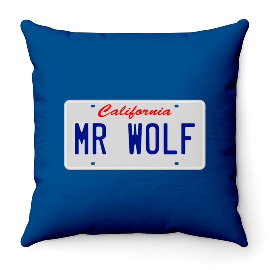 Discover Mr. Wolf - Pulp Fiction Throw Pillows