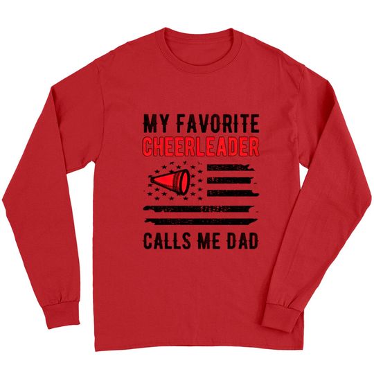 Cheer Dad Cheerleader Father Cheerleading Dad Gift Long Sleeves