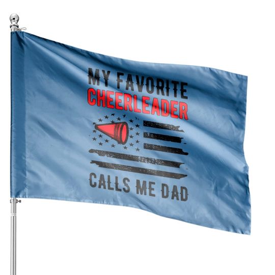 Discover Cheer Dad Cheerleader Father Cheerleading Dad Gift House Flags