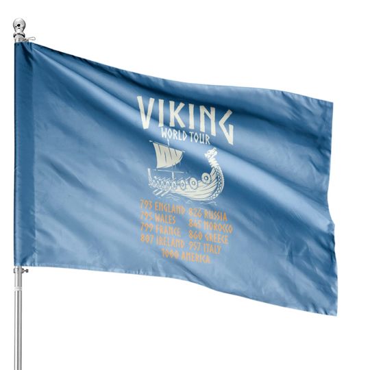 Viking , Vikings Gift, Norse, Odin, Valhalla House Flags