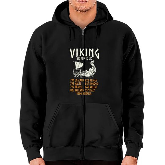 Discover Viking , Vikings Gift, Norse, Odin, Valhalla Zip Hoodies