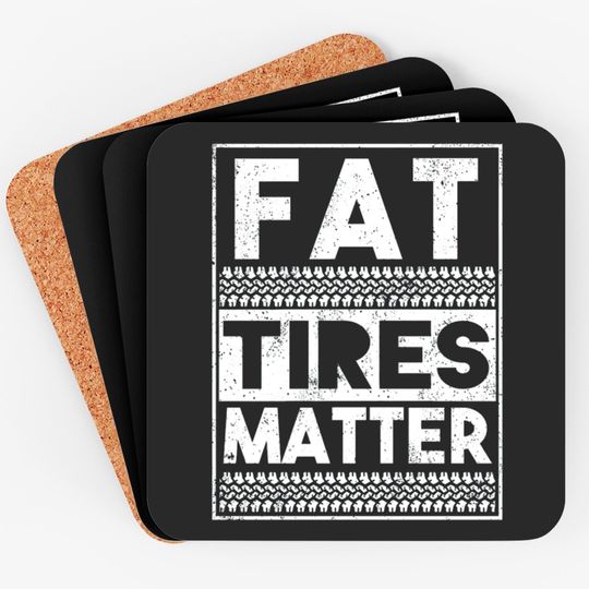 Discover Drag Racing Fat Tires Matter Coasters