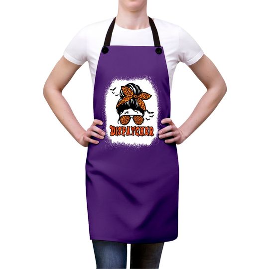 Bleached Dispatcher Messy Bun Hair Halloween