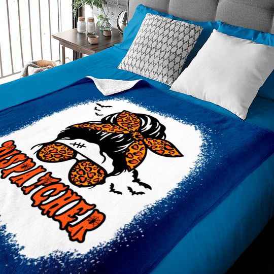 Bleached Dispatcher Messy Bun Hair Halloween