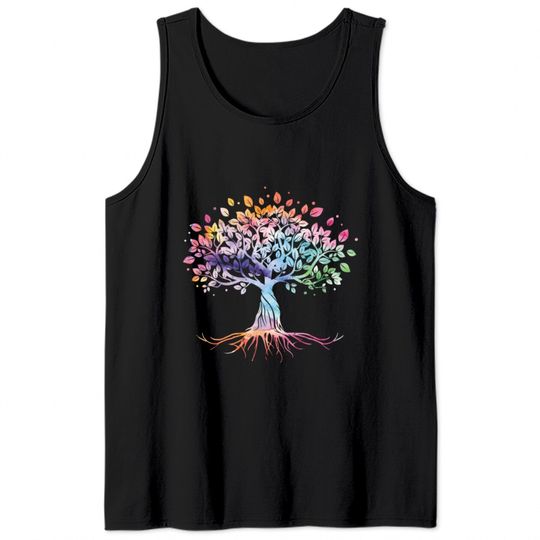 Colorful Life Is Really Good Vintage Unique Tree