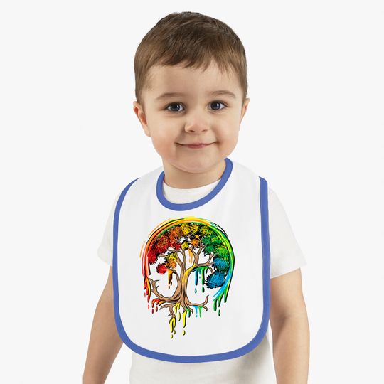 Colorful Tree Life is really good Tree Art Bibs