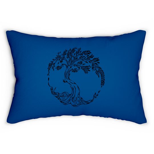 Elegant tree of life Lumbar Pillows