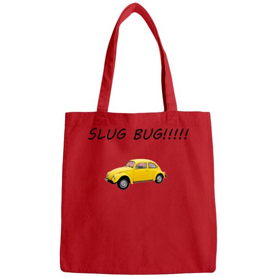 Funny Slug Bug Nostalgic Vintage Car Graphic Bags